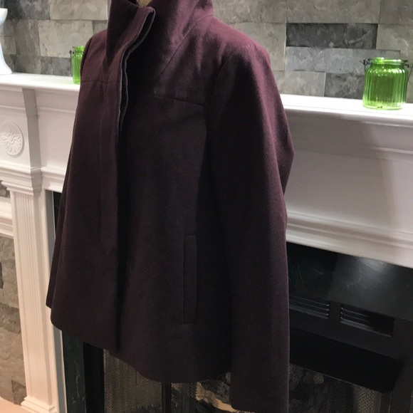 NWT Old Navy Plum Peacoat🥀 - Picture 3 of 7
